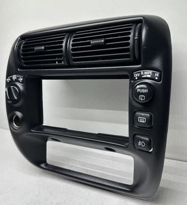 1995-2003 Ford Explorer Mercury Mountaineer Radio Dash Trim Bezel + Switches OEM - Image 1 of 4