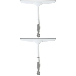 Paquete de 2 escobillas de limpieza de ventanas escobillas para ducha fregadora de vidrio - Imagen 1 de 12