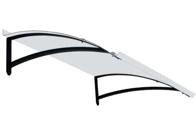 Auvent de fer porte DIY d'entrée fenêtre cobertura marquise LOW-COST MODÈLE ONDA - Photo 1/4