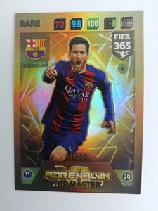 Panini Adrenalyn XL FIFA 365 2018 Lionel Messi Top Master Rare FC Barcelona - Bild 1 von 2