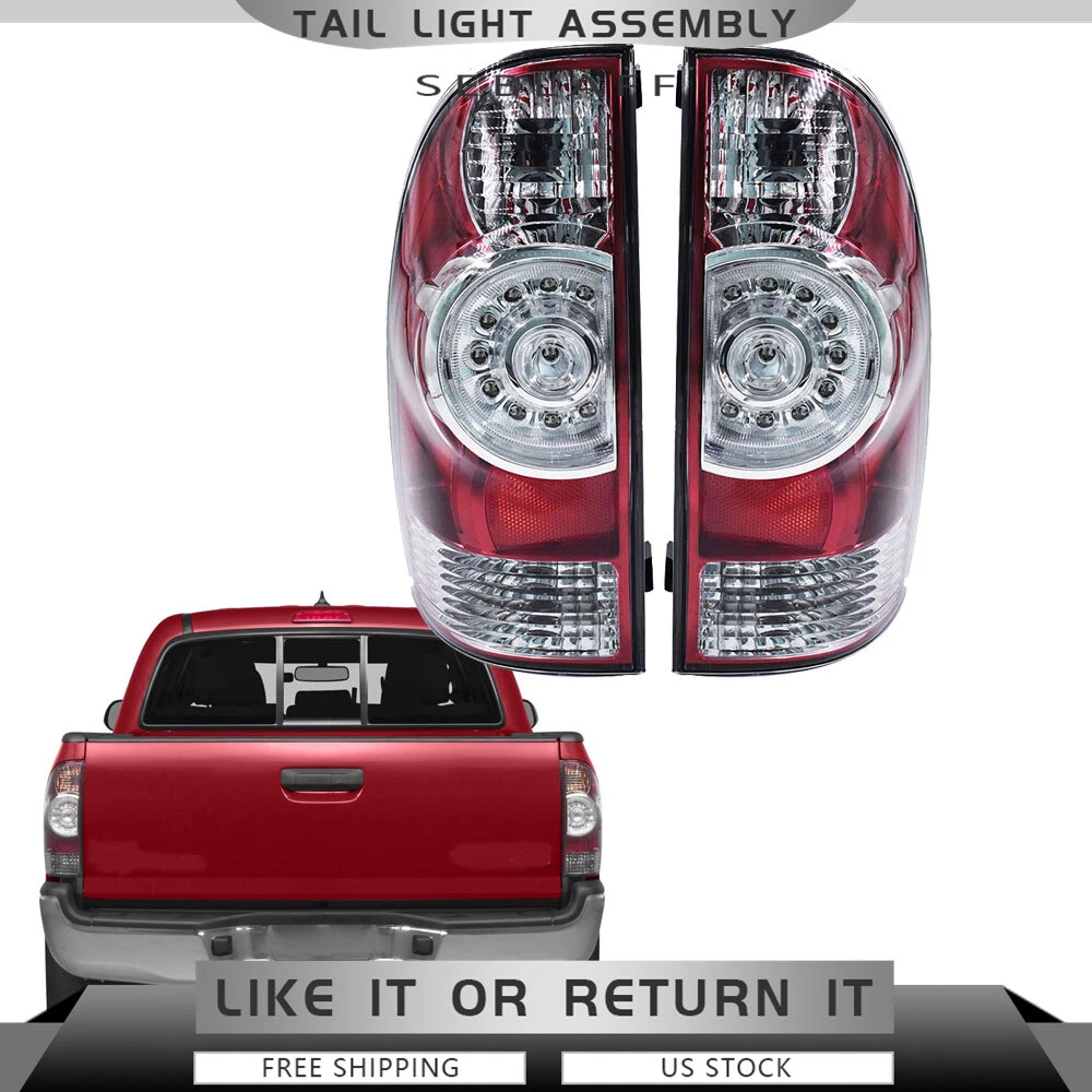 Tail Light Driver Passenger Side Rear Brake Lights Fit 2005-2015 Toyota Tacoma E - Foto 5