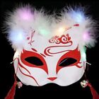 Rave Costume Led Mask Luminous Face Cover Fun Foxes Mask  Party