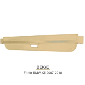 Cubierta de carga del maletero trasero beige para BMW X5 E70 F15 2007-2018 pantalla de escudo de seguridad - Imagen 1 de 1
