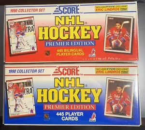 1990 Score NHL Hockey English & Bilingual Premier Edition Factory Sealed Sets - Picture 1 of 6