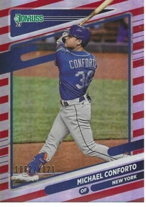 2021 Donruss Red Michael Conforto card # 151 New York Mets /2021 - Picture 1 of 1