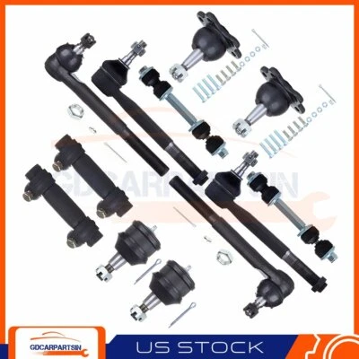 Kit completo de suspensión de 12 piezas rótulas varilla de amarre para Chevrolet C2500 1988-92 Foto 1 de 4