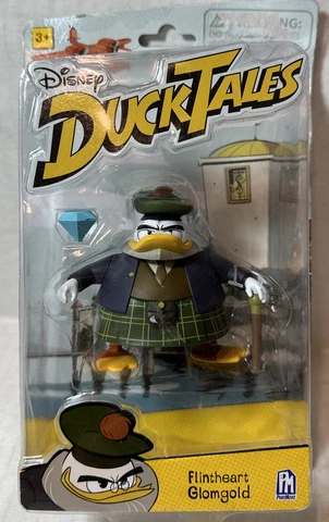 ⚡️Disney Ducktales - Flintheart Glomgold Action Toy PhatMojo 🆕Distressed Box⚠️ Cover