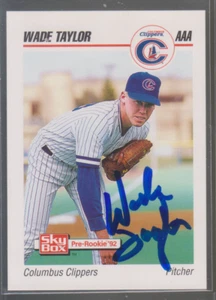 Skybox AAA Wade Taylor 1992 autografiado - Columbus Clippers - Imagen 1 de 1