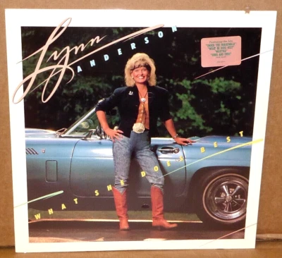 Lynn Anderson "What She Does Best" SEALED NEW 1988 vinyl LP record cut out HYPE - Image 1 of 2
