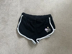 M&S Girls black shorts with white trim - Age 8-9 yrs - Picture 1 of 3