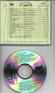 HITDISC #485 ╠ USA PROMO CD ╣ R KELLY, WHITNEY HOUSTON, SHELBY, JEFF LORBER, BWB - Foto 1 di 1