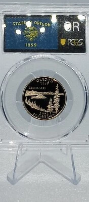 2005 S 25C Clad Oregon Quarter PCGS PR70DCAM #239 Transparent Pricing - Image 1 of 2