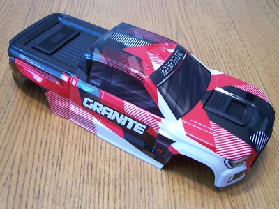 Arrma 223S DSC Granite Monster Red Black and White Clipless Body Shell - Image 1 of 4