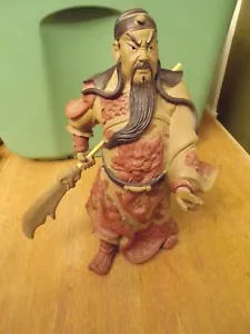 Wan Jiang Keramik chinesische Guan Yu Krieger MudMan Statue - Bild 1 von 15
