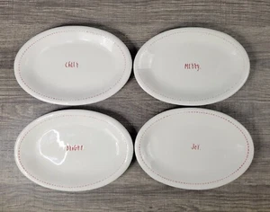 Rae Dunn Artisan Collection Oval Christmas Appetizer Plate Set - Picture 1 of 9