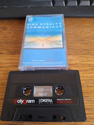 DIRE STRAITS COMMUNIQUE CASSETTE TAPE KINGS END INDONESIA RARITY UNTESTED - Image 1 of 2