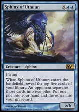 Sphinx of Uthuun X4 M12 + m13 mixed Core Set MTG Magic Cards Blue Rare x4