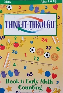 THINK-IT-THROUGH Mathe Buch 1 frühes Mathezählen 3005 Alter 4+ Vintage 2000 Entdeckung - Bild 1 von 5