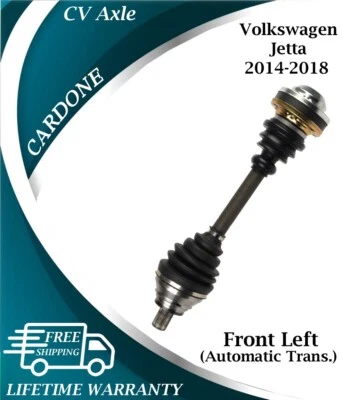 Eje CV delantero izquierdo Cardone OEM para Volkswagen Jetta 2014-2018 transmisión automática Foto 1 de 4