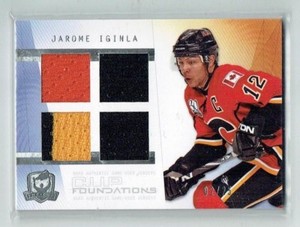 09-10 UD Upper Deck The Cup Foundations  Jarome Iginla  /25  Quad Jerseys  HOF