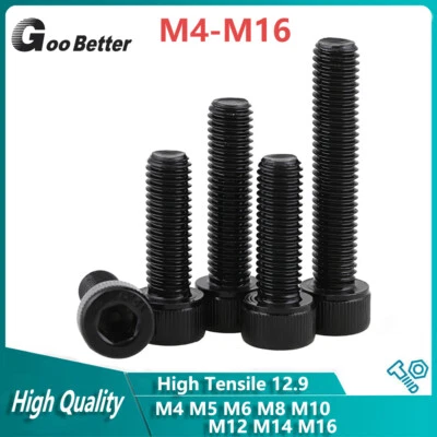 GOO BETTER Left Hand Thread Socket Cap Head Bolt Allen Screws M4 M5 M6 M8 M10 M12 M14 M16