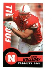 2002 Nebraska Cornhuskers Football Pocket Schedule VB cards - You Pick 'em