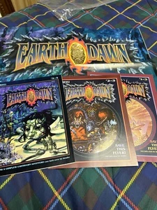 EARTH DAWN FASA PROMO POSTER/FLYER BOOKLETS 1993 - Picture 1 of 20