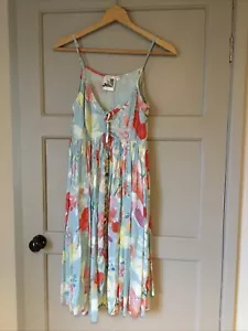 Vintage 1990s Phool Indian Floral Cotton Strappy Dress - Picture 1 of 11