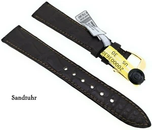 Louisiana Kroko Uhrenarmband passend für Patek 18/14 mm dunkelbraun matt / 57 - Picture 1 of 4