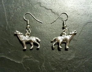Wolf Werewolf Wolfman Animal Wildlife Earrings Pendant Charm Set Gift Present  - Picture 1 of 2