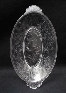ANTIGUO PLATO VICTORIANO EAPG CUPIDOS PLATO DE CAZA CRISTALOGRAFÍA CRISTAL PRENSADO CRISTAL - Imagen 1 de 12