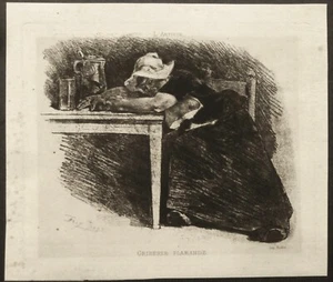Eau-forte de Félicien ROPS - Picture 1 of 2