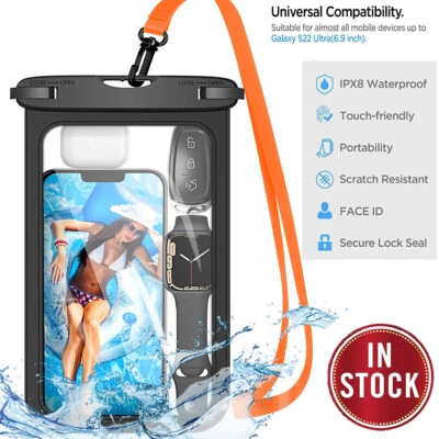 Funda grande impermeable para teléfono bolsa seca flotante submarina para teléfono celular Foto 1 de 4