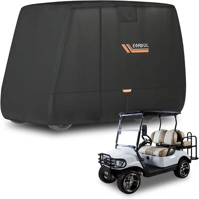 DYUE-2023 Golf Cart Cover Waterproof 2/4 Passengers for EZGO, Club Car, Yamaha 2/2+2 New
