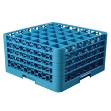 Carlisle Glass Rack 19.75"x19.75" 36-Compartment 4-Extenders Blue (Case of 2)