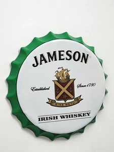 Insegna in metallo stile vintage JAMESON IRISH WHISKEY garage bar decorazione pub insegna whisky - Foto 1 di 5