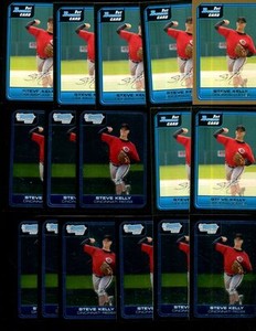 STEVE KELLY BULK LOT OF 15 - 2006 BASEBALL ROOKIE  CARDS CINCINNATI REDS OHIO