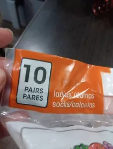 1 Pack Of 10 NEW Fruit Of The Loom No Show Socks Womans Shoe Size 4-10 Black - Picture 1 of 7