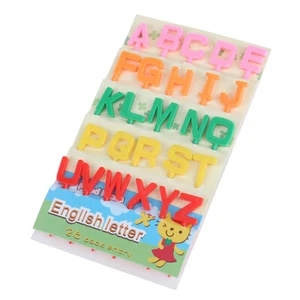 26Pcs/Set Cartoon Alphabet Fruit Fork Plastic Fork Portable Fruit Cake Fo*h* - Picture 1 of 12