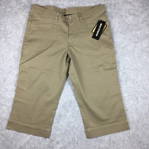 Sickle Cropped Capri Pants w/ Cargo Pocket New w/ Tags, Women's M (Dark Khaki) - Picture 1 of 9