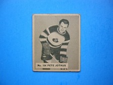1936/37 V356 WORLD WIDE GUM HOCKEY CARD #104 PETE JOTKUS VG NICE!! 36/37 WWG