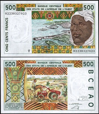 West African States, TOGO, 500 Francs 2002, UNC, P-810Tm - Image 1 of 3