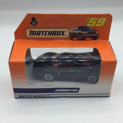 Matchbox Mattel Wheels #59 Ferrari F50 Black MIB Unpunched - Image 1 of 4