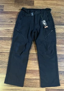 NEU Free Soldier Fleece gefütterte Softshell Schnee taktische/Skihose schwarz Herren 30x30 - Bild 1 von 10