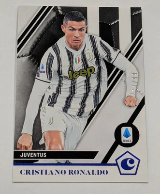 2020-21 Panini Chronicles Soccer Cristiano Ronaldo Blue Prizm /99 Juventus #17 - Bild 1 von 2