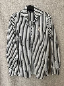 Camicia blusa L' Argentina manica lunga logo cotone estiva vacanza taglia 36 - Foto 1 di 7