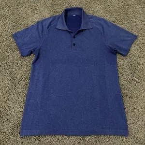 Herren Small Lululemon Metal Vent Tech SS Polo Golf Shirt Navy Blau - Bild 1 von 7