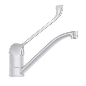Kitchen Mixer Tap With Extended Easy Lever & Swivel Spout, Disabled, Mobility - Picture 1 of 2