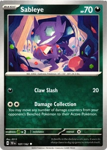 Sableye Non-Holo SV05: Temporal Forces 107/162 NM Uncommon - Picture 1 of 2