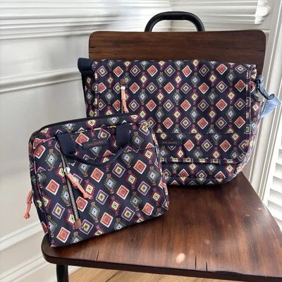 Vera Bradley Messenger Laptop/Tablet Bag with Trolley Sleeve And Lunch Bag - Image 1 of 4